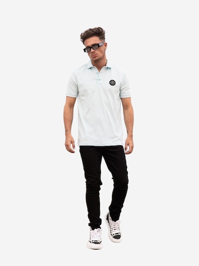 Richesse Shirt 'DELUXE POLO LICHT BLAUW' in XS in de kleur Lichtblauw, Productweergave