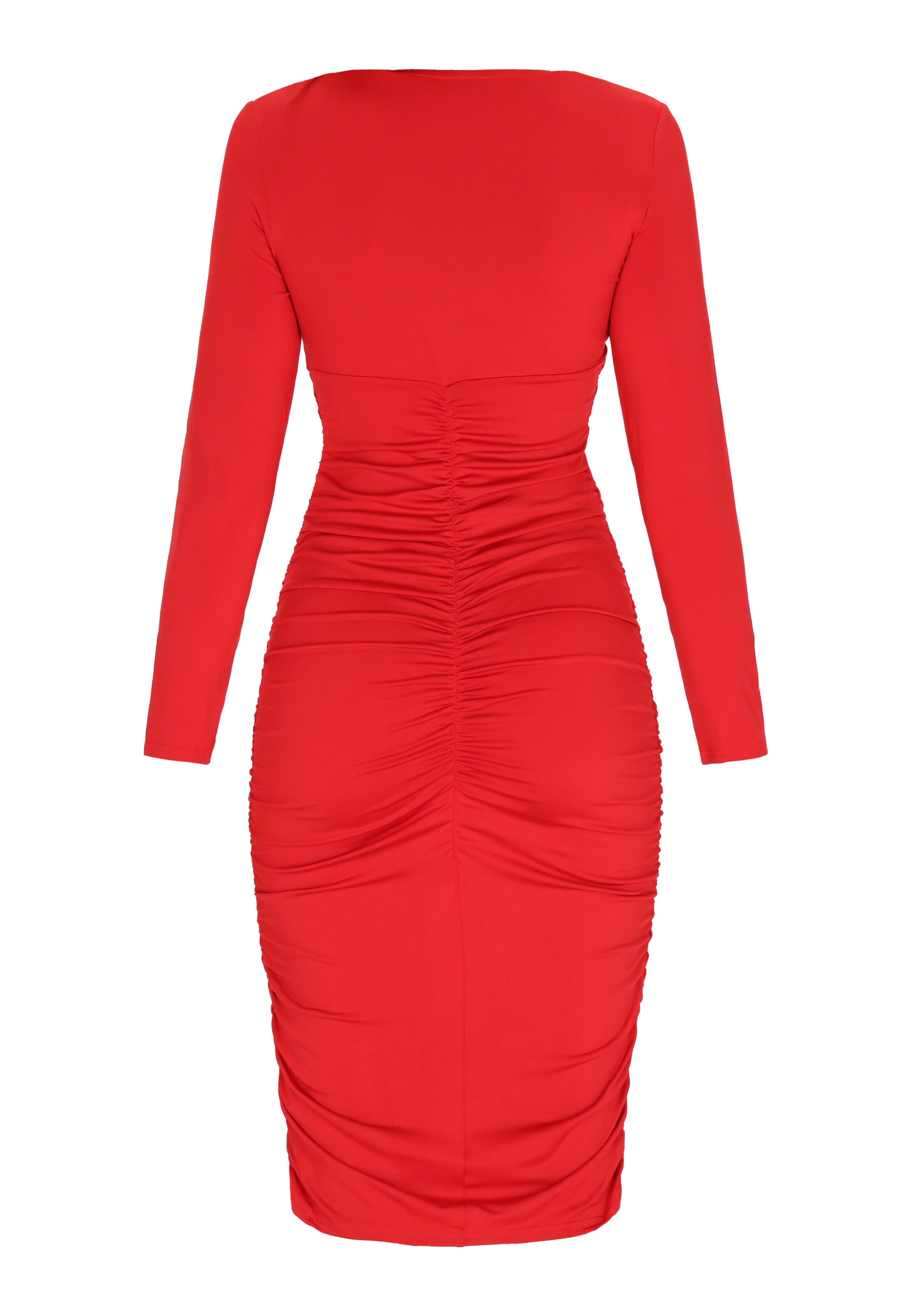 NAEMI - Vestido de bainha em vermelho