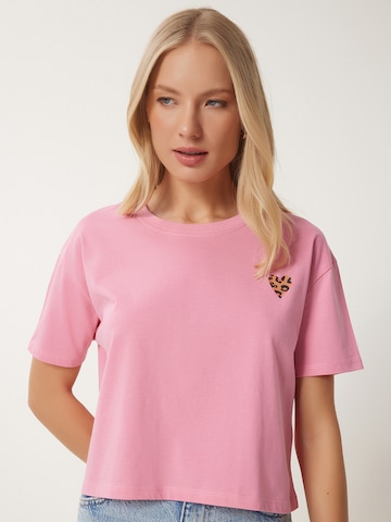 Happiness İstanbul Μπλουζάκι σε ροζ