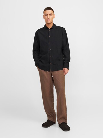 JACK & JONES Regular fit Button Up Shirt 'Summer' in Black