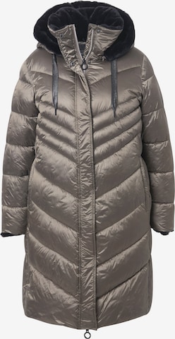 Manteau d’hiver Ulla Popken en gris : devant