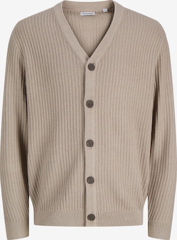 Vestes en maille 'JJSAGE' JACK & JONES en beige : devant
