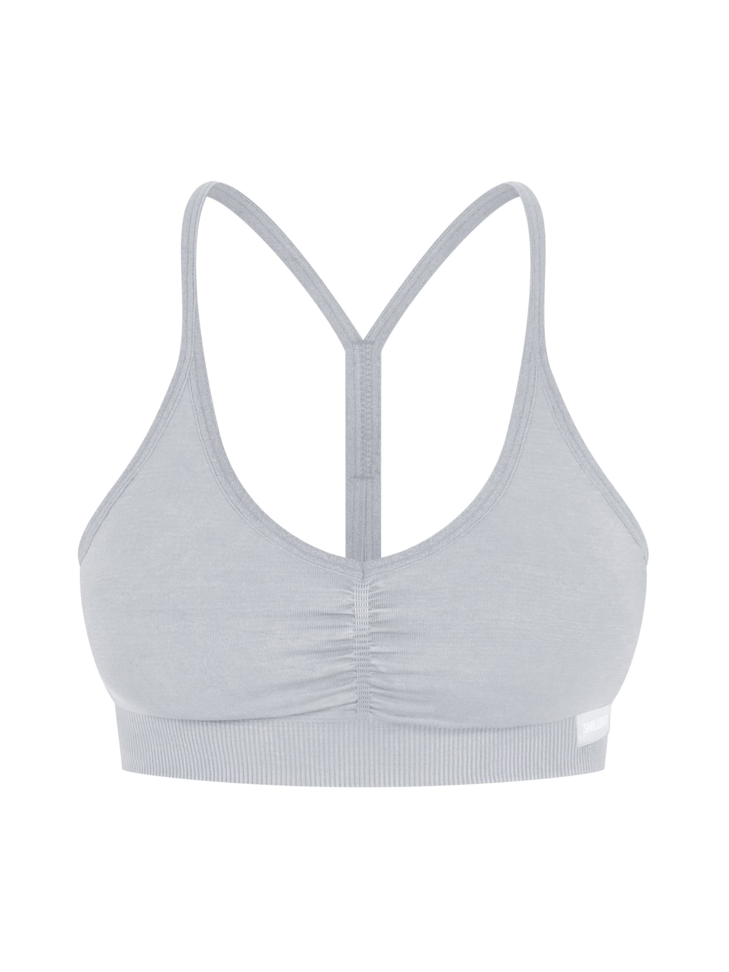 Soutien-gorge de sport Smilodox en gris : devant