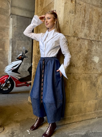 IUnique Wide Leg Hose 'Ballonique Denim Pants – Blue' in Blau