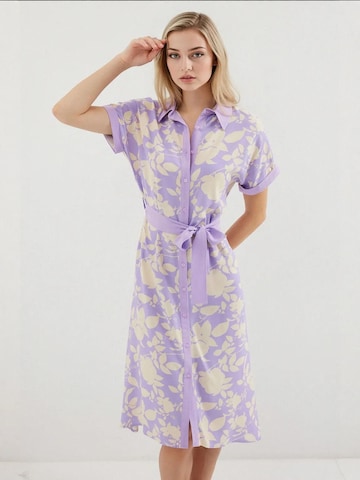 Bigdart - Vestidos camiseiros em roxo