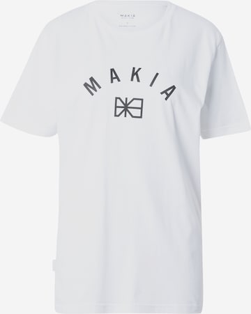 T-Shirt MAKIA en blanc : devant