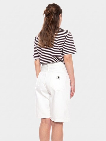 Carhartt WIP Luźne Spodnie 'W' Brandon Short White' w kolorze biały