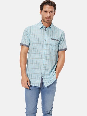 Coupe regular Chemise BABISTA en bleu : devant