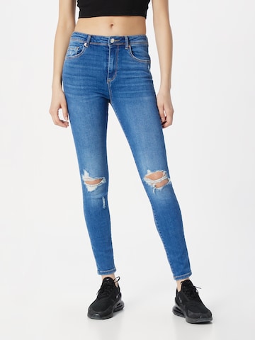 Tally Weijl Skinny Jeansy w kolorze niebieski: przód