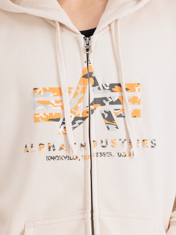 ALPHA INDUSTRIES Sweatshirt i hvit