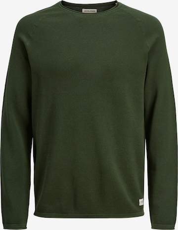 Regular fit Pulover 'Hill' de la JACK & JONES pe verde: față