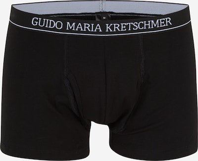 Guido Maria Kretschmer Men Bokserishortsit 'Can' värissä vaaleanharmaa / musta, Tuotenäkymä