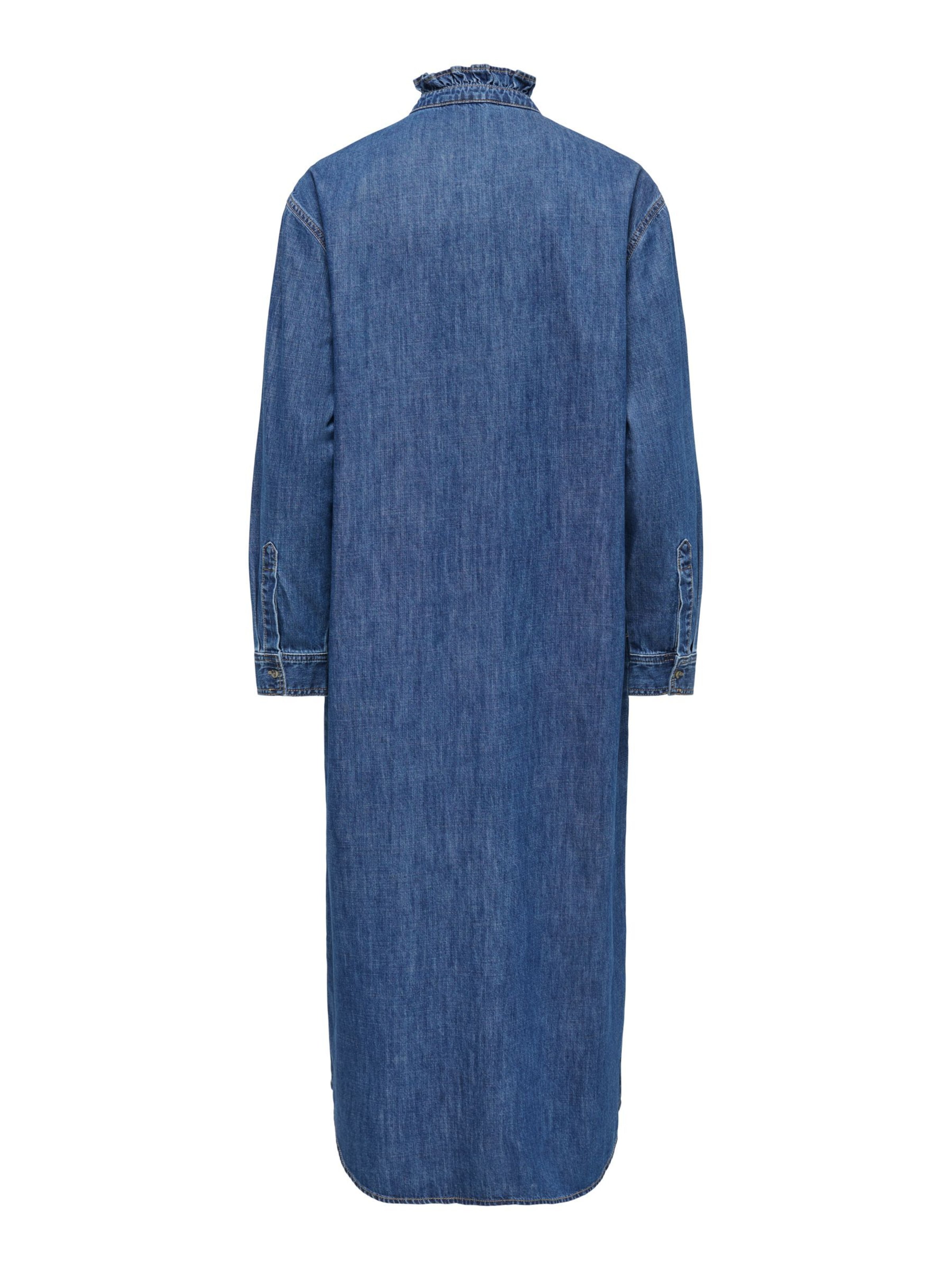 ONLY - Vestido camisero en azul