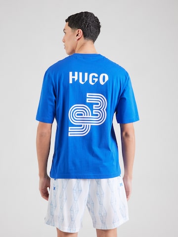 HUGO T-shirt 'Nebulop' i blå