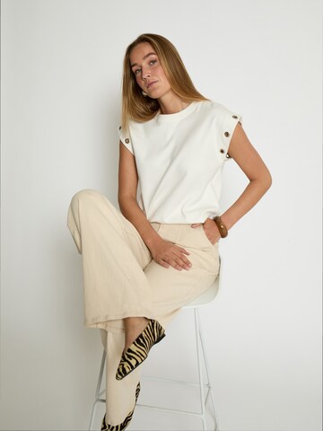 minus - Camiseta 'Stefi' en blanco