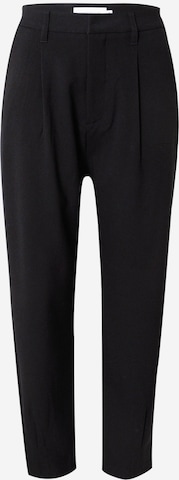 Copenhagen Muse Tapered Pleat-Front Pants 'TAILOR' in Black: front