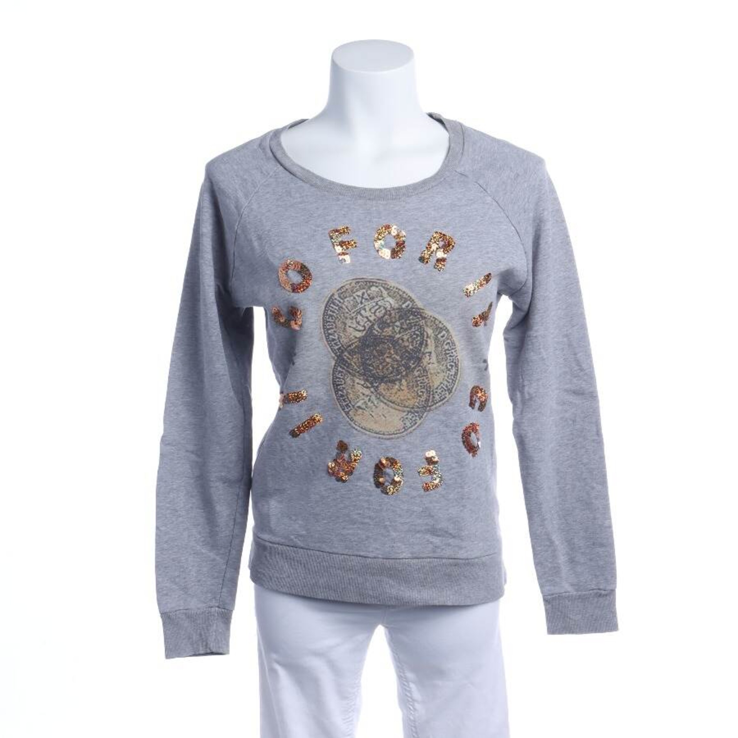 Rich & Royal Sweatshirt / Sweatjacke in S in grau, Produktansicht