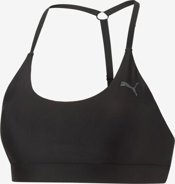 PUMA Bustier Sport-BH in Schwarz: predná strana