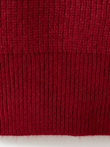 Pulover 'Rizin' de la MANGO pe roșu