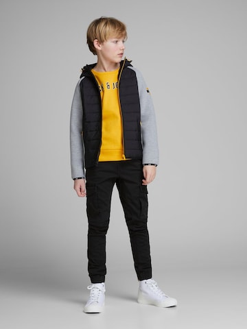 Jack & Jones Junior Tapered Broek 'JNRPau JJFlake' in Zwart