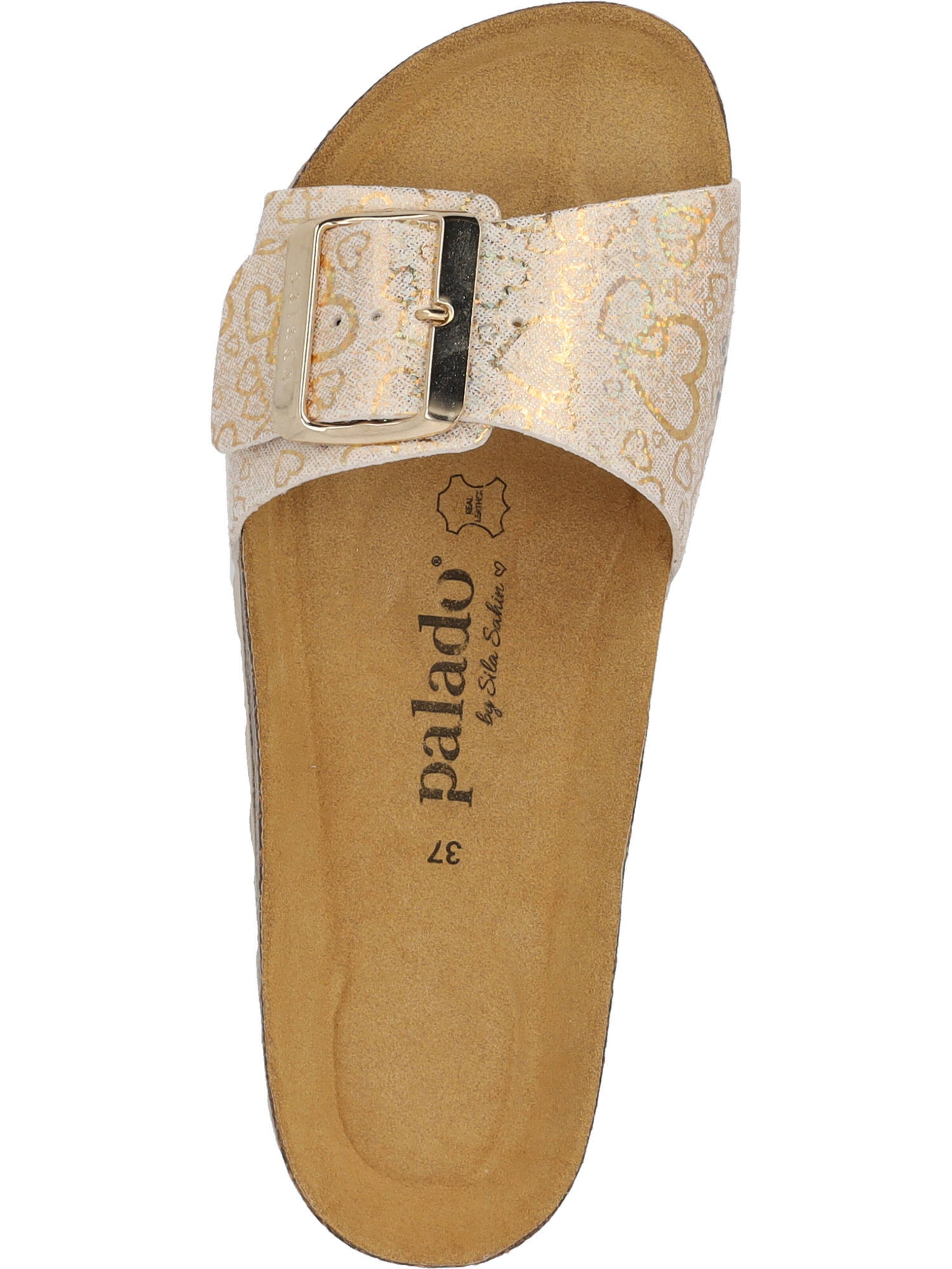 Mule 'Malta EGS Love' Palado by Sila Sahin en beige