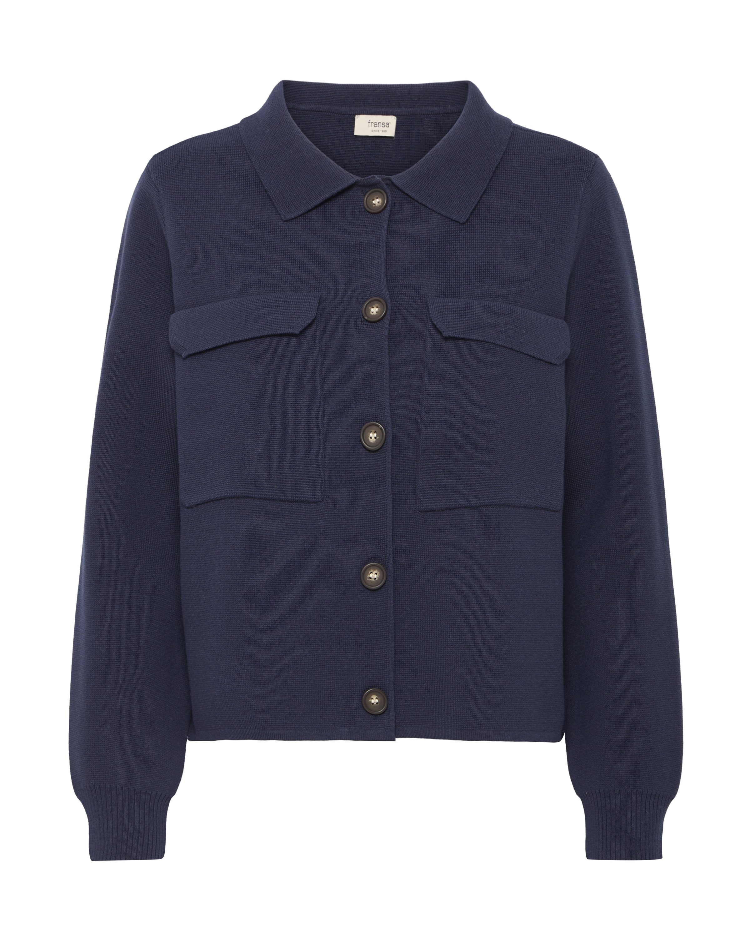 Fransa Trui 'FRIta' in Blauw: voorkant