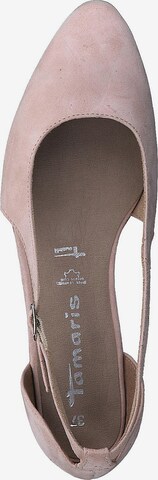 TAMARIS Ballerina met riempjes in Beige