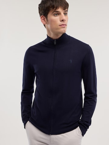 Trussardi - Cárdigan en azul: frente
