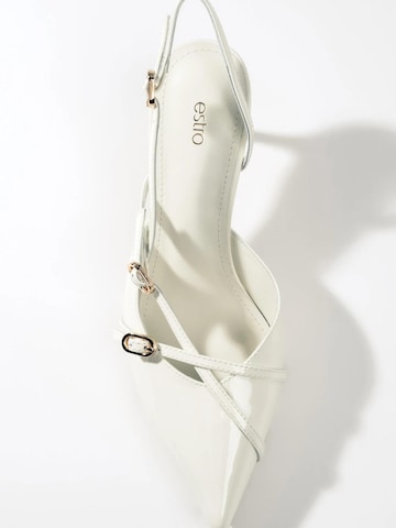 Estro Slingback pumps '2408-9' i beige