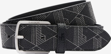 Ceinture LACOSTE en noir : devant