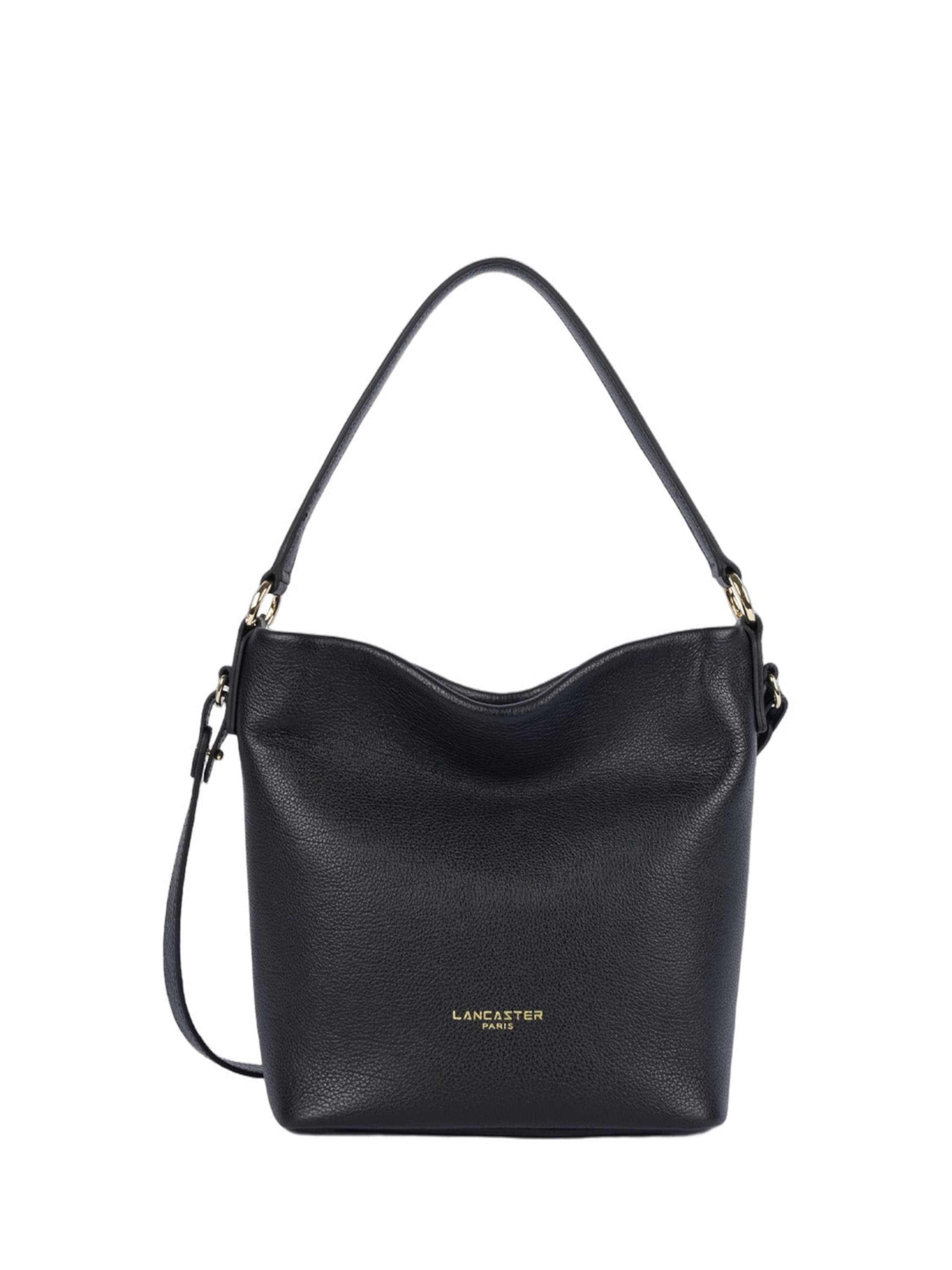LANCASTER Paris - Mala de ombro 'Dune' em preto: frente