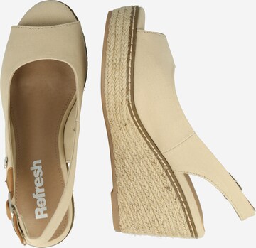 Refresh - Sandalias con hebilla en beige