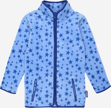 PLAYSHOES Fleece jas in Blauw: voorkant