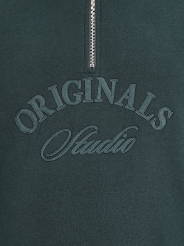 Jack & Jones Plus Sweatshirt 'JORBLEECKER' i grön