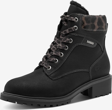Bottines à lacets Tamaris en noir : devant