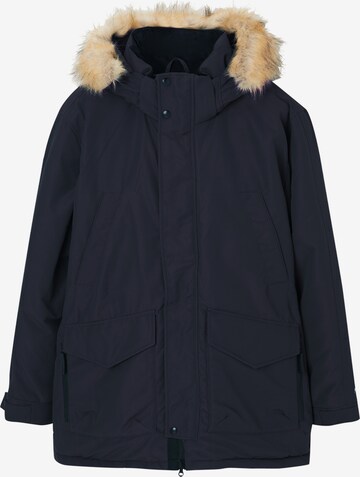 Parka d’hiver Pull&Bear en bleu : devant