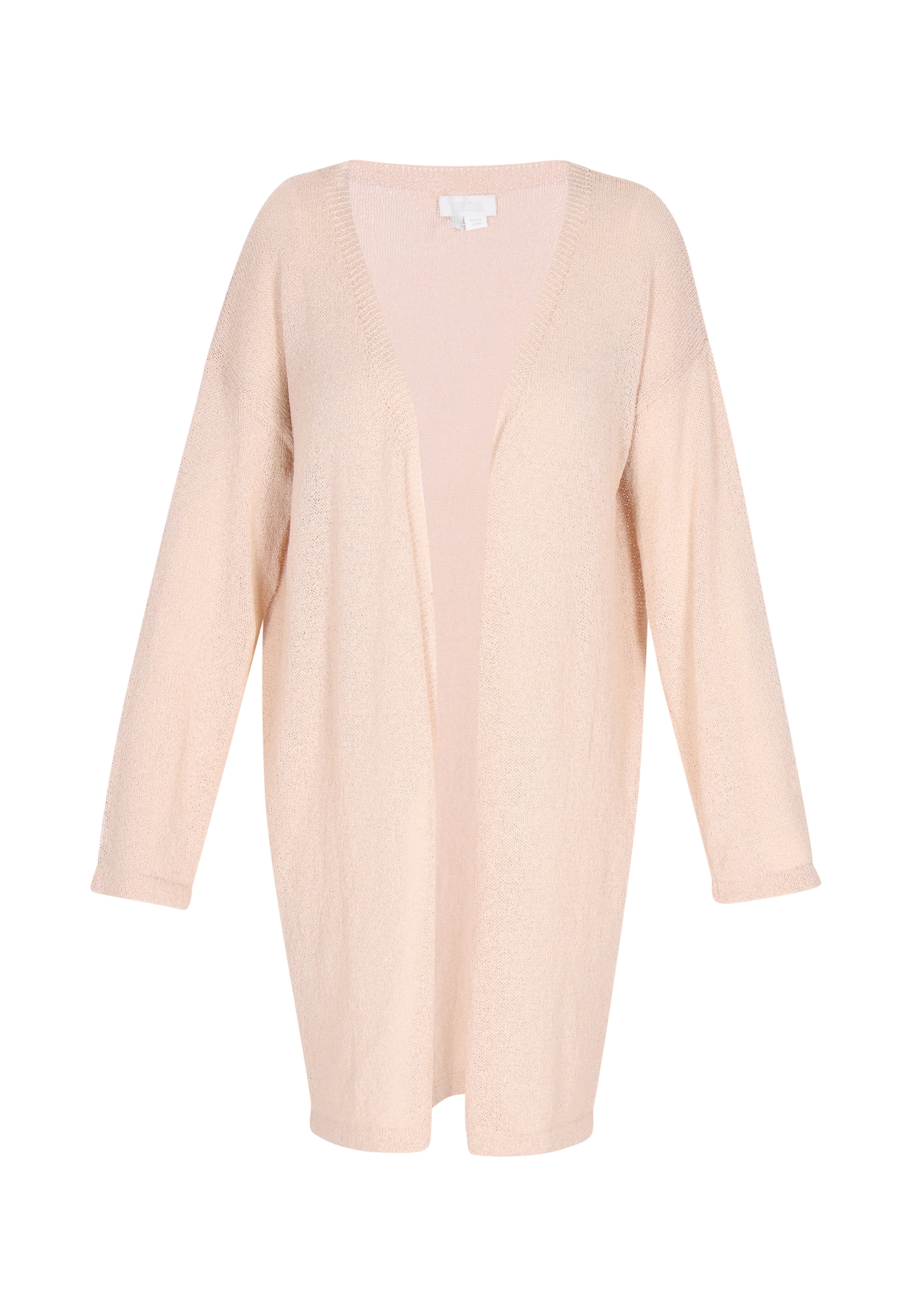 usha WHITE LABEL Πλεκτή ζακέτα 'Comfortable' σε μπεζ: μπροστά