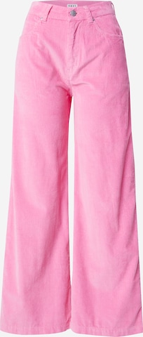 Wide leg Pantaloni sportivi di ROXY in rosa: frontale