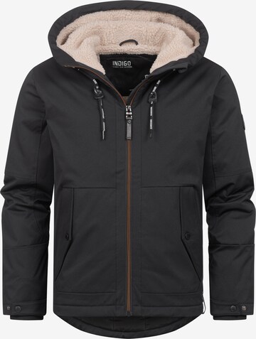 INDICODE JEANS Winter Jacket ' Kylian ' in Black: front