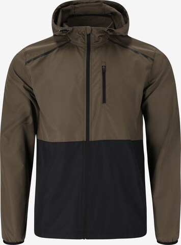 ENDURANCE Athletic Jacket 'Hugoee' in Brown: front