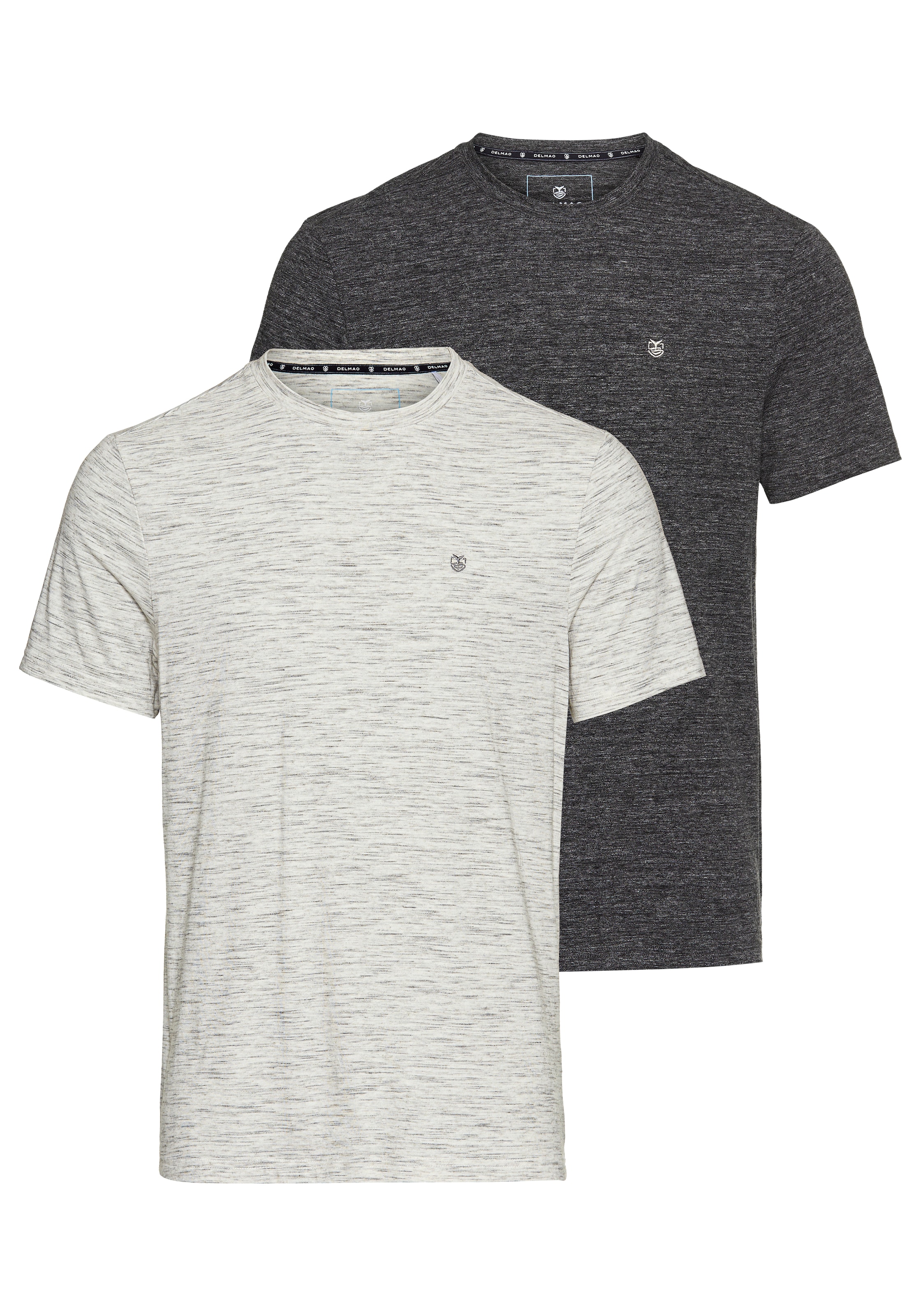 DELMAO Shirt in Grau: Vorderseite