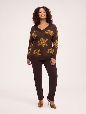 Fiorella Rubino Sweater in Brown