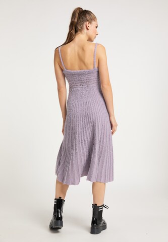 MYMO Knitted dress in Purple