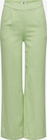 JDY Voltidega püksid 'SAY', värv roheline: eest vaates