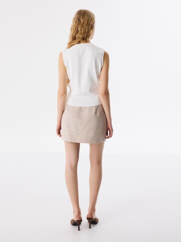 Twist Gebreid vest in Wit