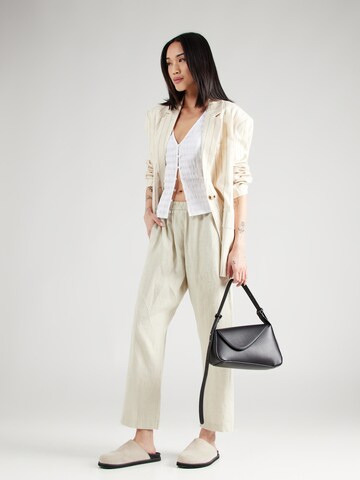 mazine Loose fit Trousers 'Ruthilda' in Beige