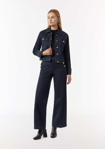 COMMA Wide Leg Jeans in Blau