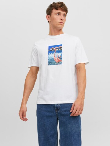 JACK & JONES Tričko 'Palma' – bílá: přední strana