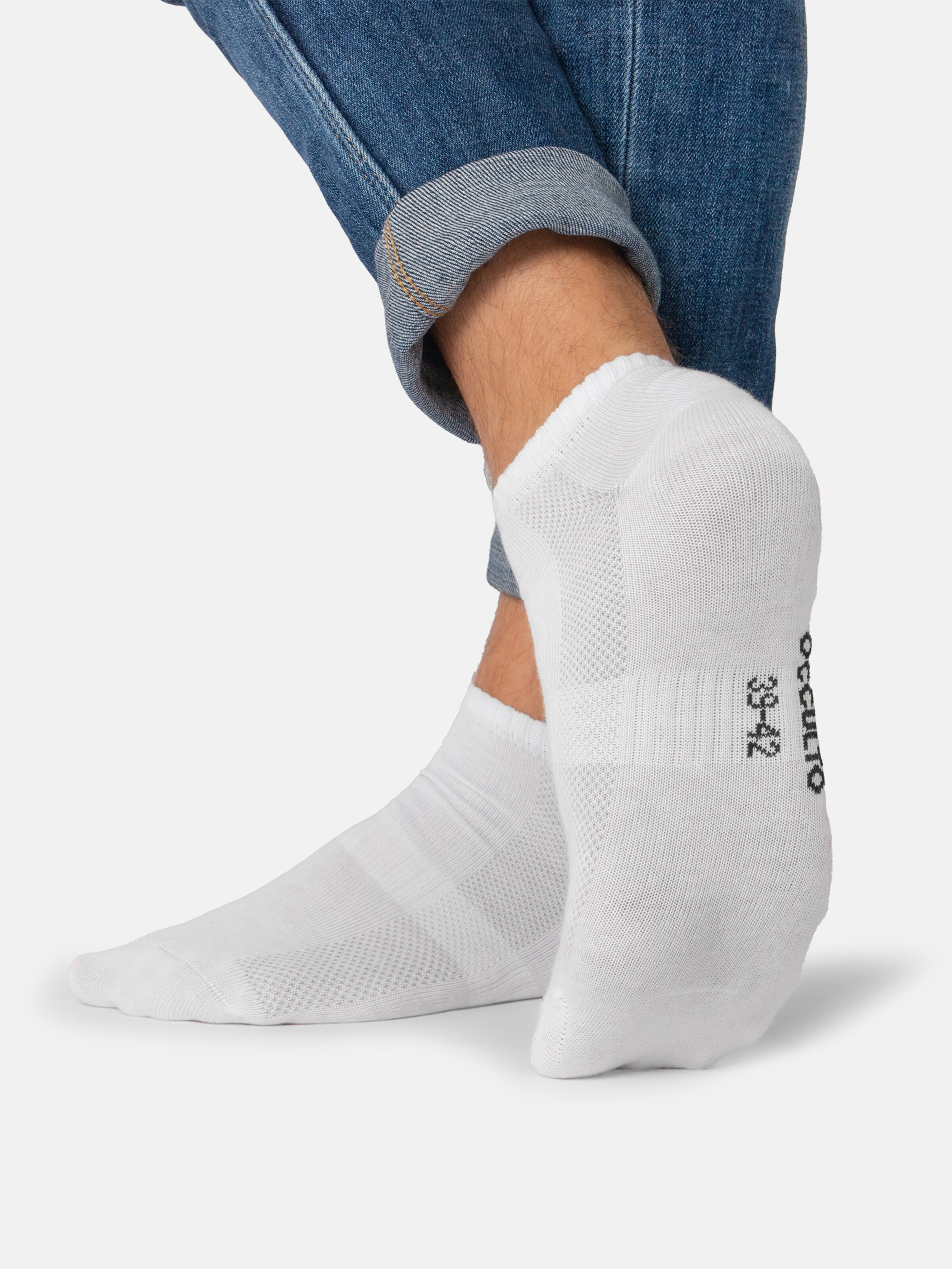 Occulto Sneaker Socken 'Johannes' in Schwarz