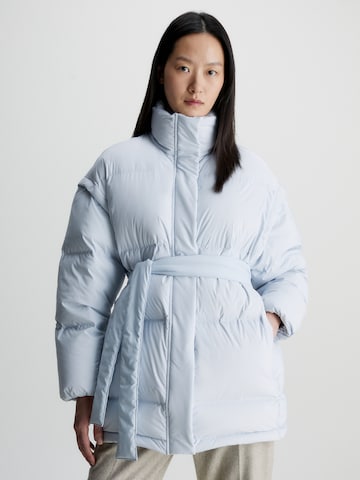 Veste d’hiver Calvin Klein en bleu : devant